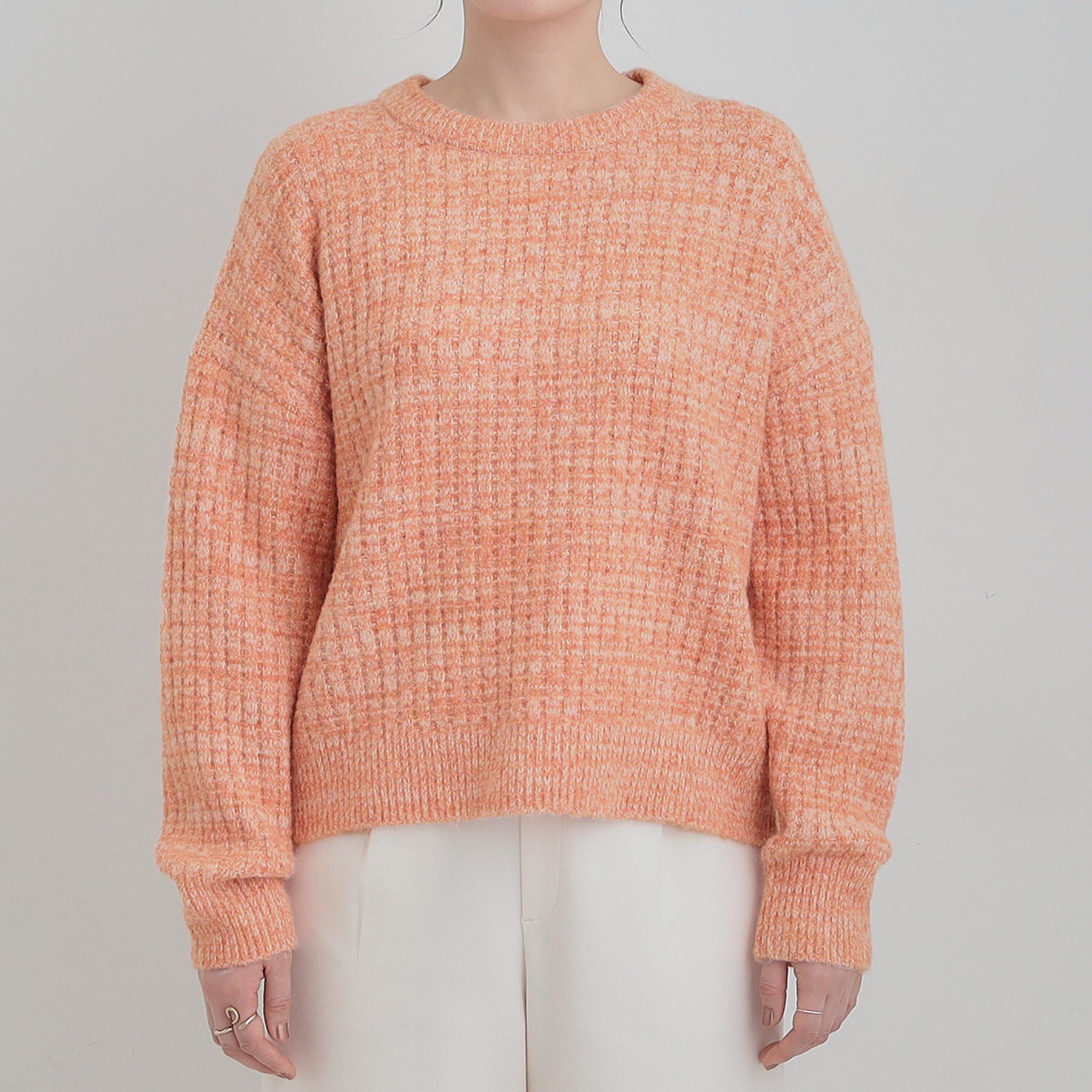 SHOO･LA･RUE「ミックスワッフルニット」|ニット・セーター|