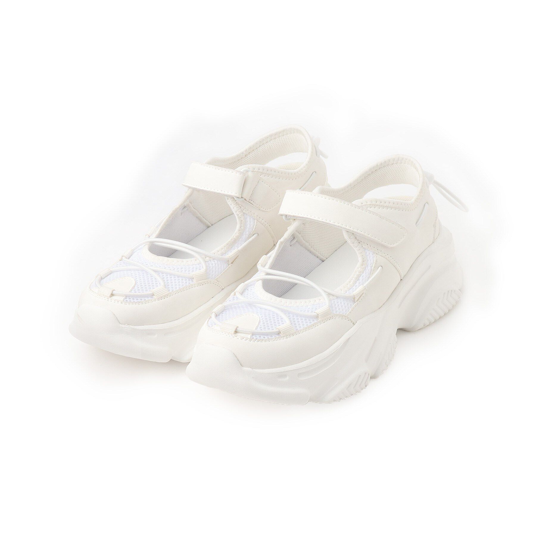 ESPERANZA「アッパーオープンスニーカー 24SS」|スニーカー|ﾎﾜｲﾄ(301)