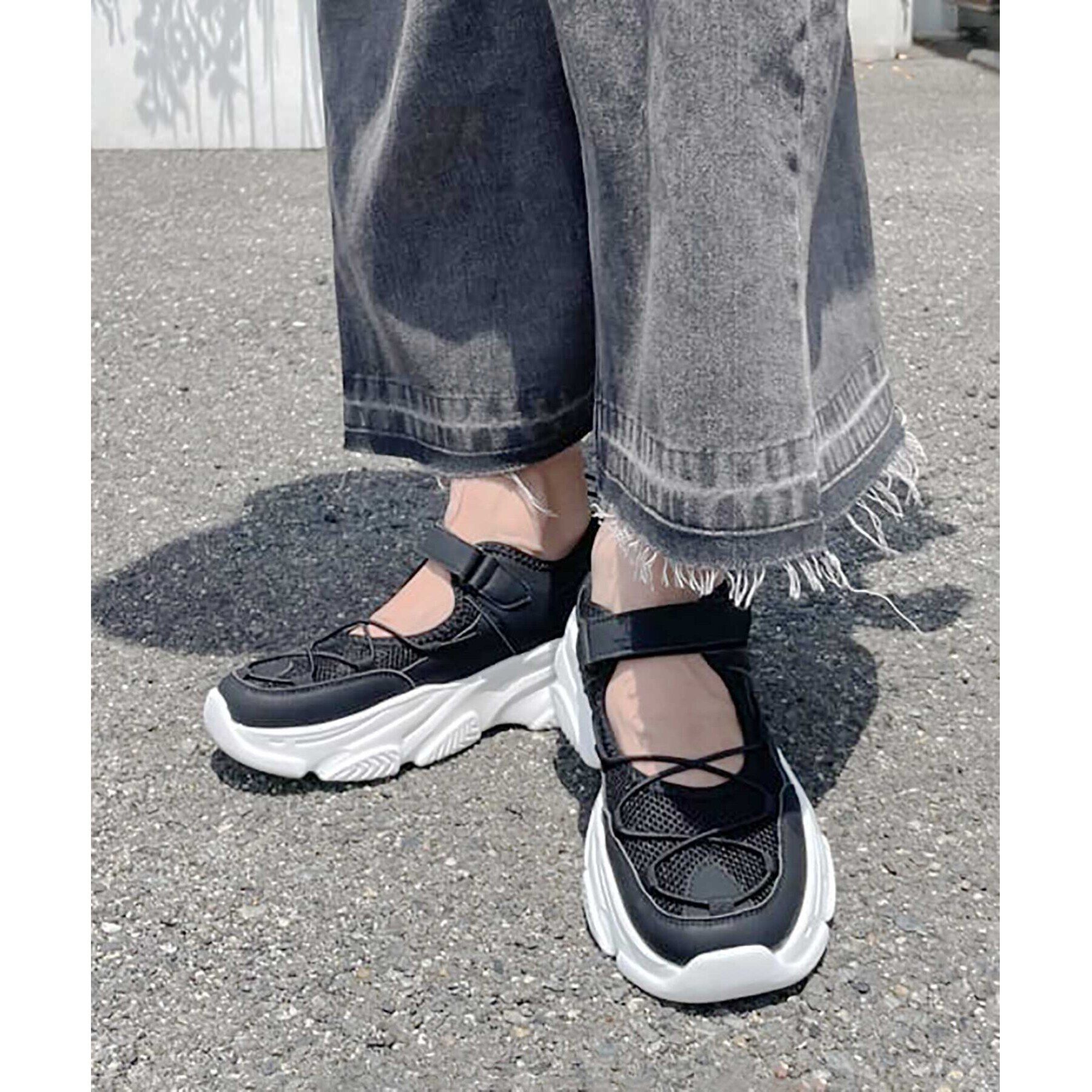 ESPERANZA「アッパーオープンスニーカー 24SS」|スニーカー|