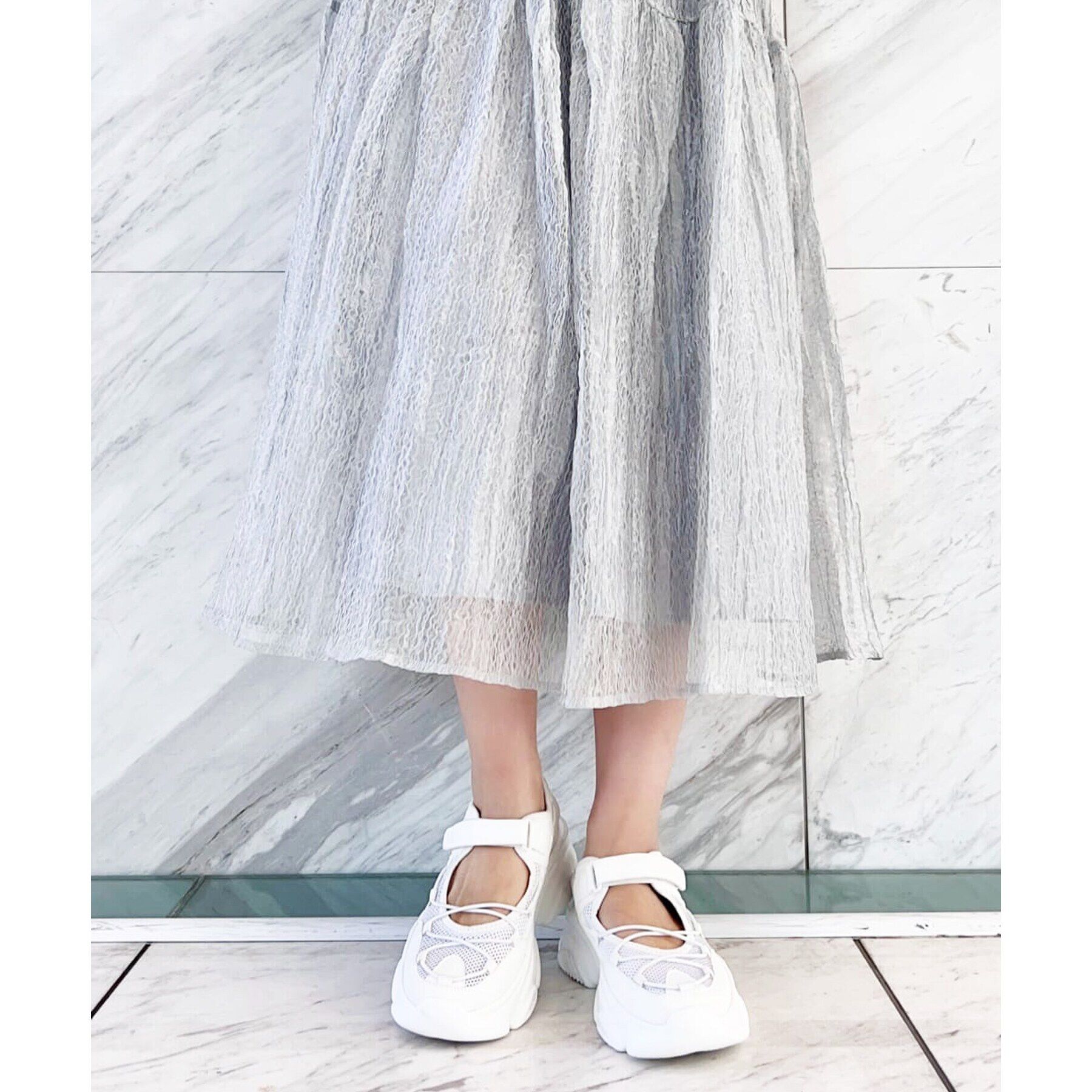 ESPERANZA「アッパーオープンスニーカー 24SS」|スニーカー|