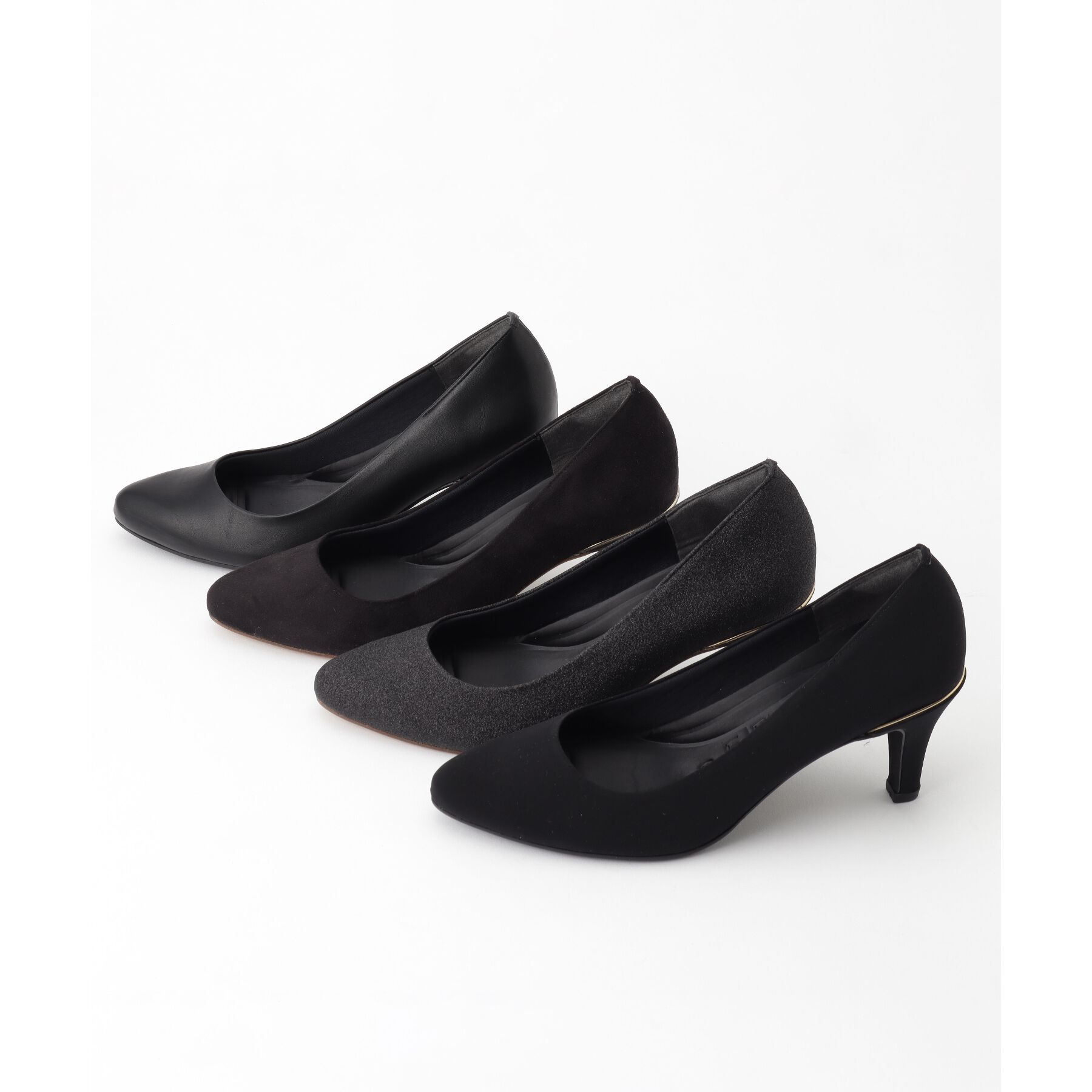 ESPERANZA「【12時間パンプス】約7.5㎝／アソート素材　歩きやすくて疲れにくい」|パンプス|