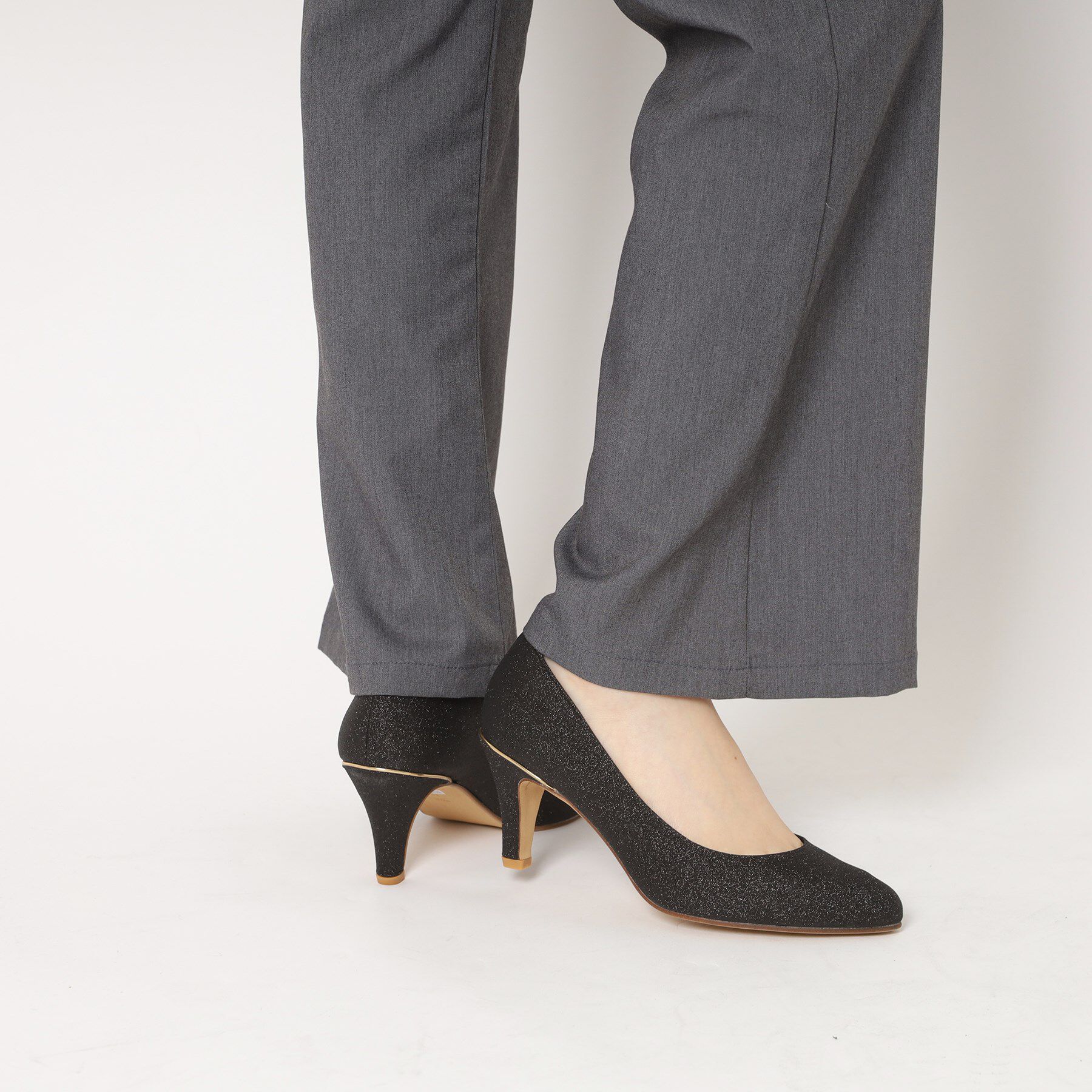 ESPERANZA「【12時間パンプス】約7.5㎝／アソート素材　歩きやすくて疲れにくい」|パンプス|