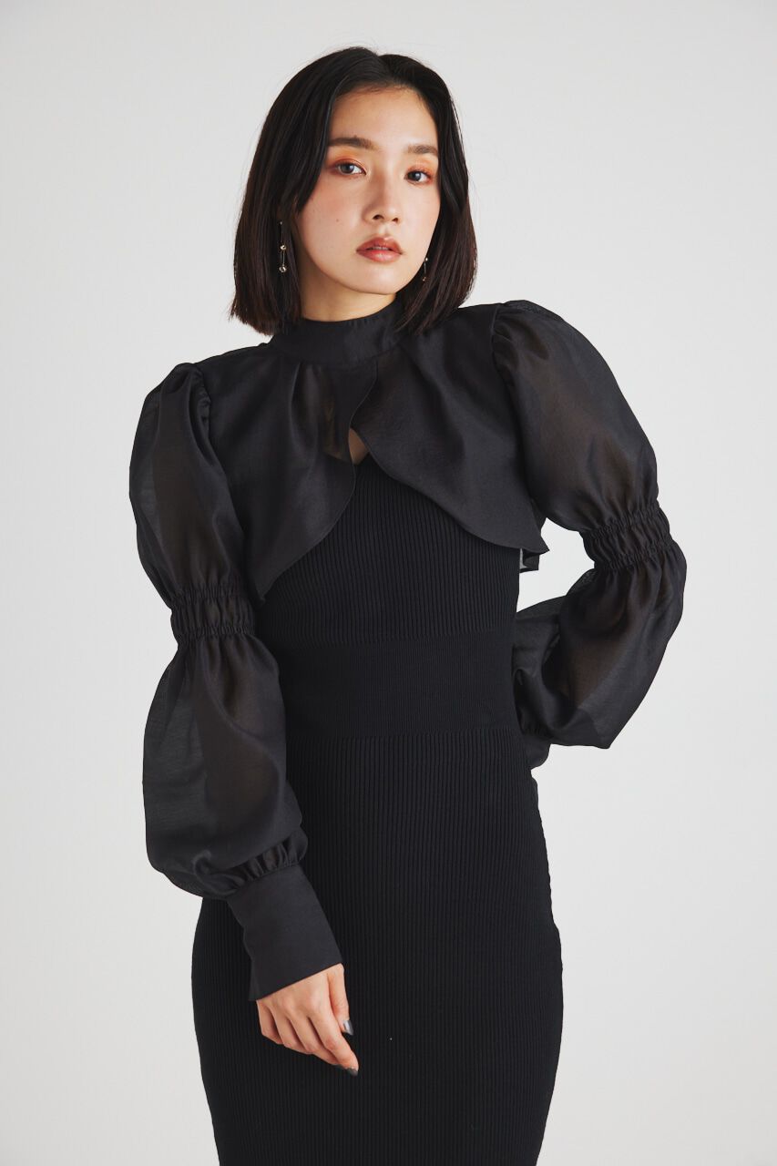 rienda「ボレロSETレイヤードKnit OP」|ワンピース|