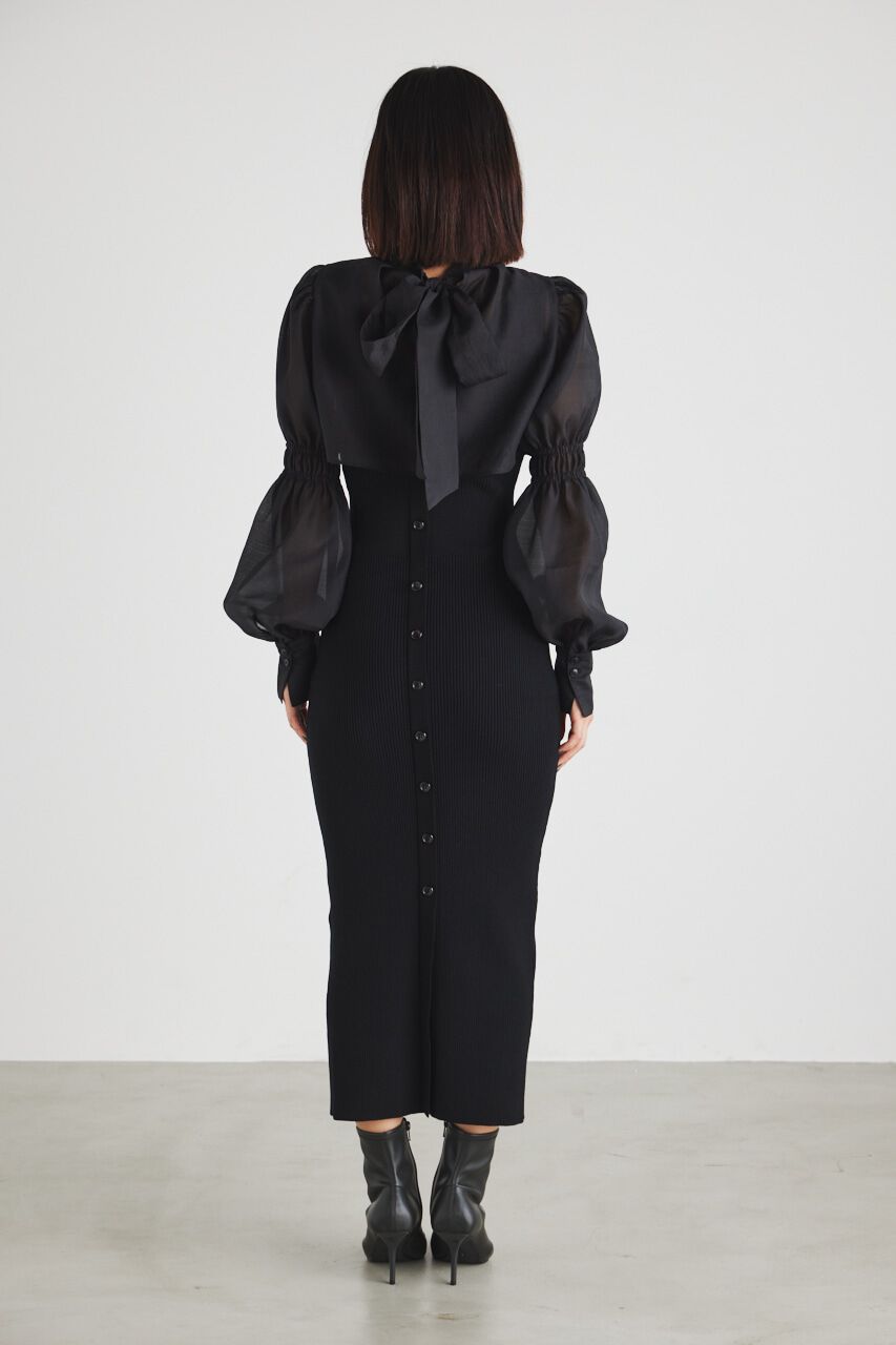 rienda「ボレロSETレイヤードKnit OP」|ワンピース|