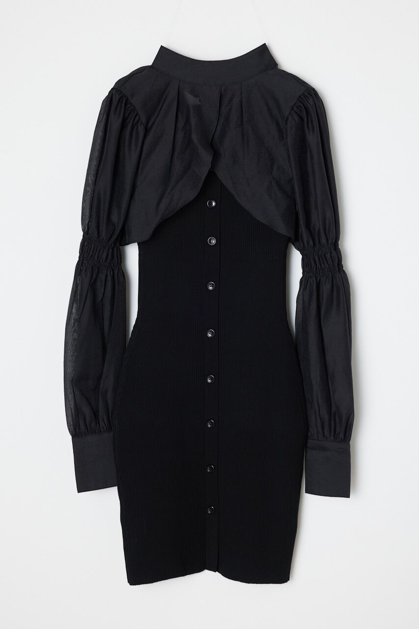 rienda「ボレロSETレイヤードKnit OP」|ワンピース|