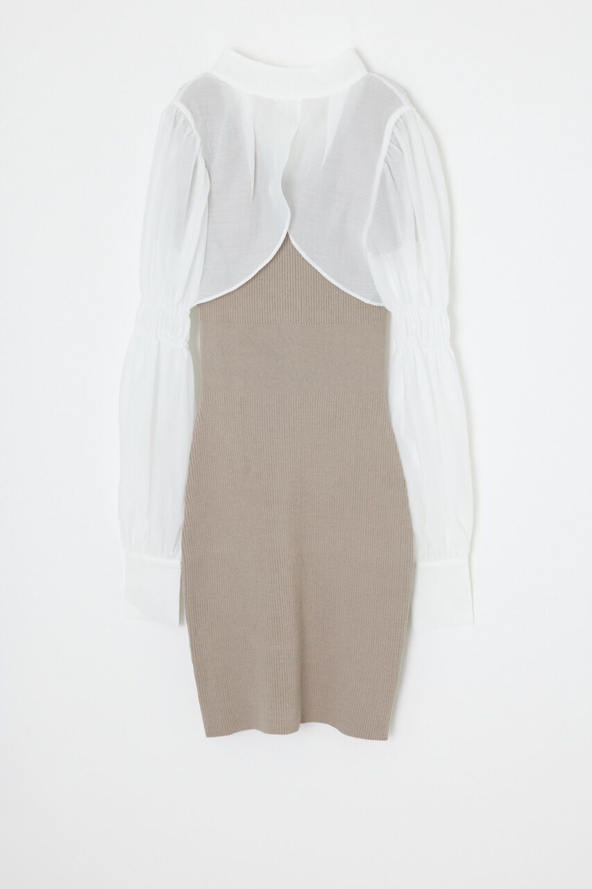 rienda「ボレロSETレイヤードKnit OP」|ワンピース|