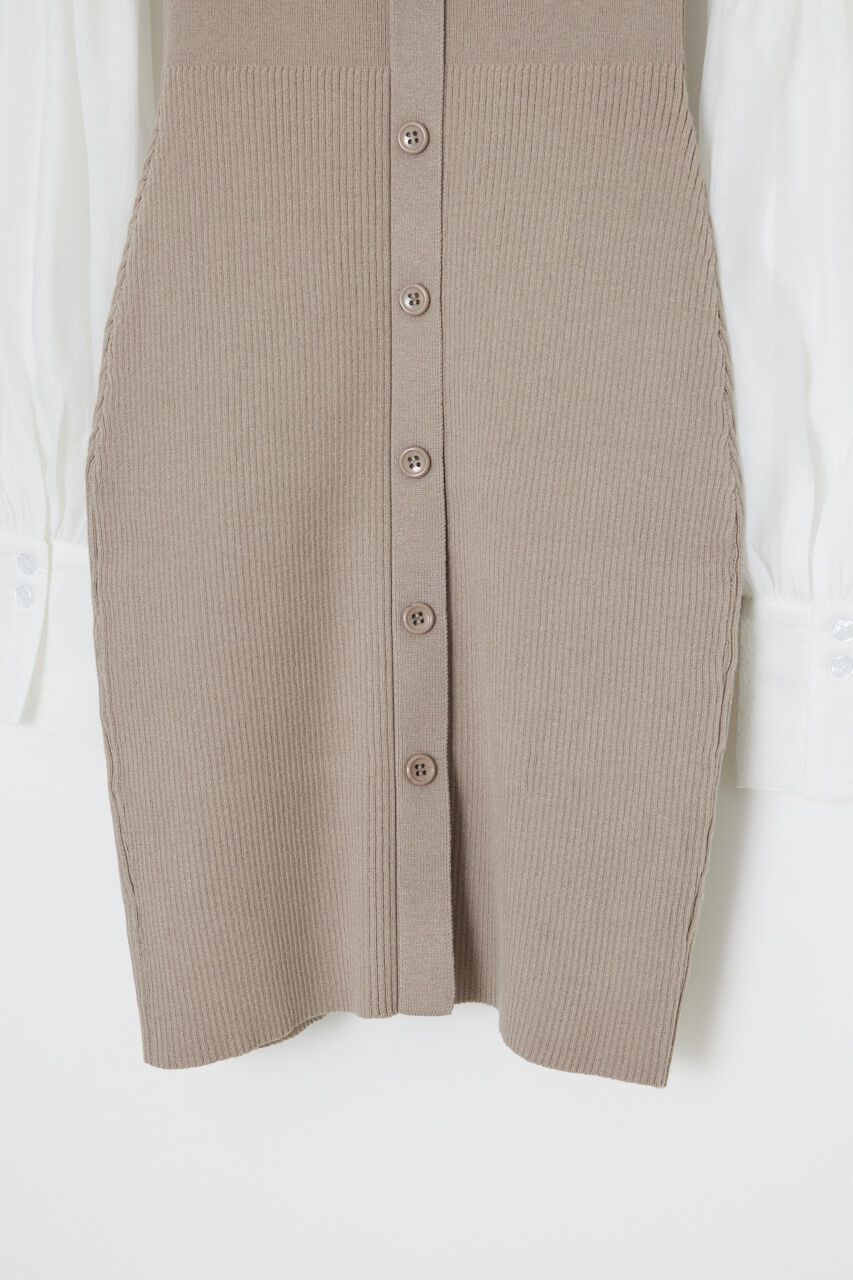 rienda「ボレロSETレイヤードKnit OP」|ワンピース|