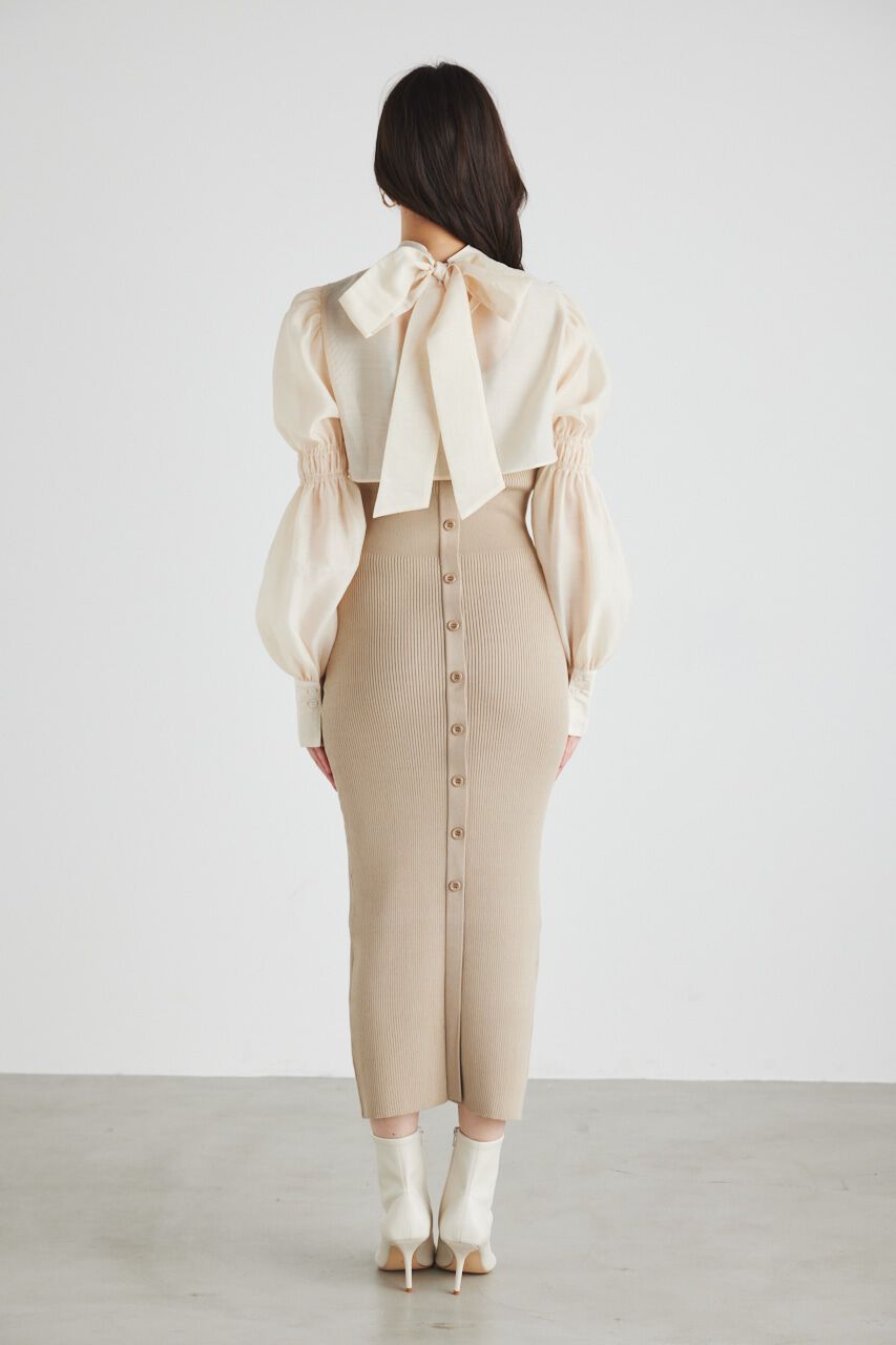 rienda「ボレロSETレイヤードKnit OP」|ワンピース|