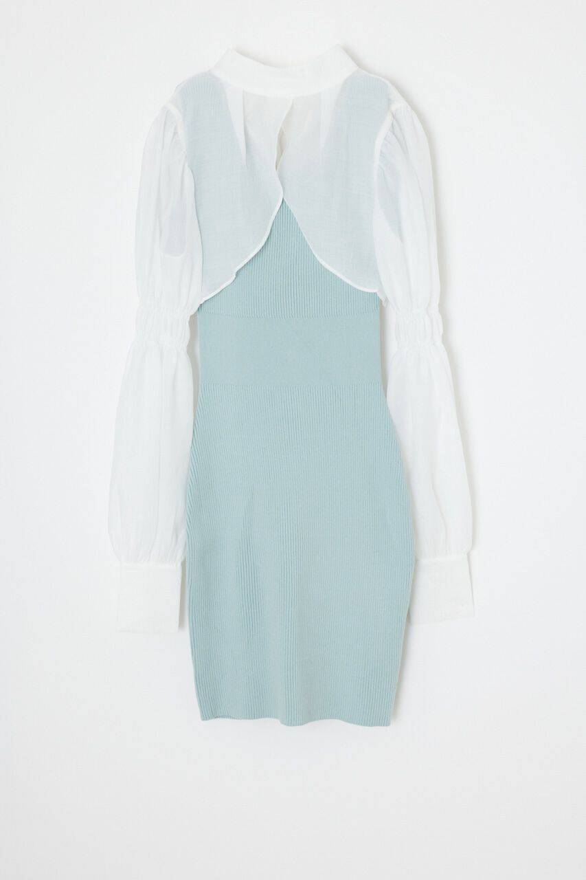 rienda「ボレロSETレイヤードKnit OP」|ワンピース|