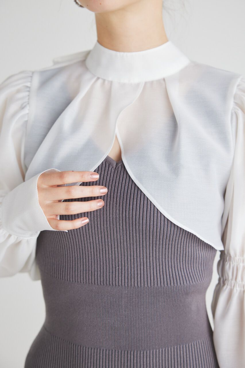 rienda「ボレロSETレイヤードKnit OP」|ワンピース|