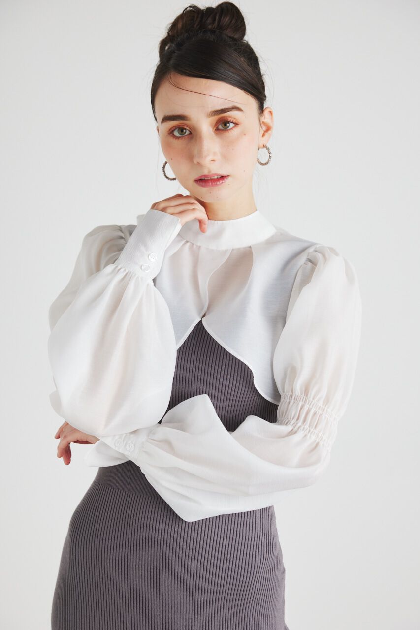 rienda「ボレロSETレイヤードKnit OP」|ワンピース|