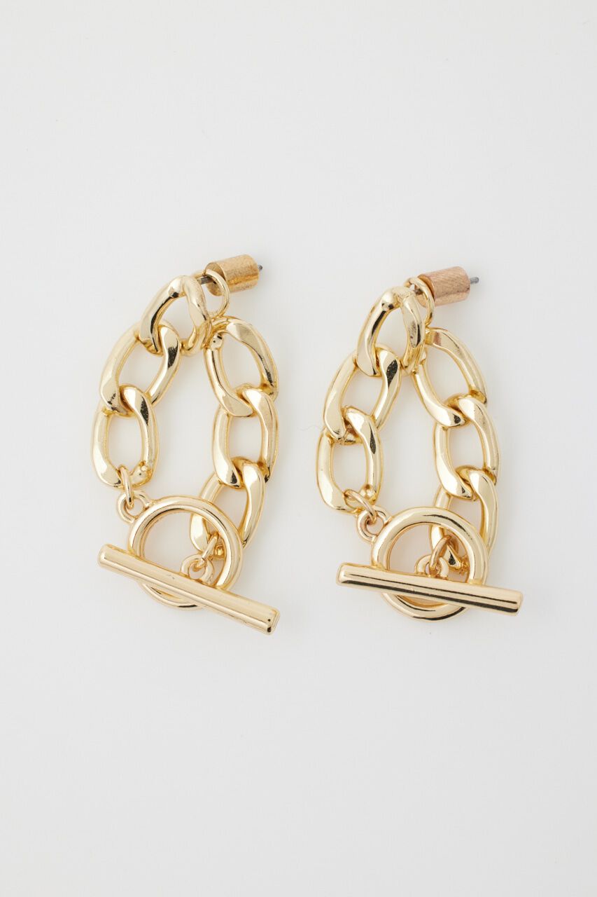 rienda「チェーンコンビデザインピアス」|ピアス|GLD