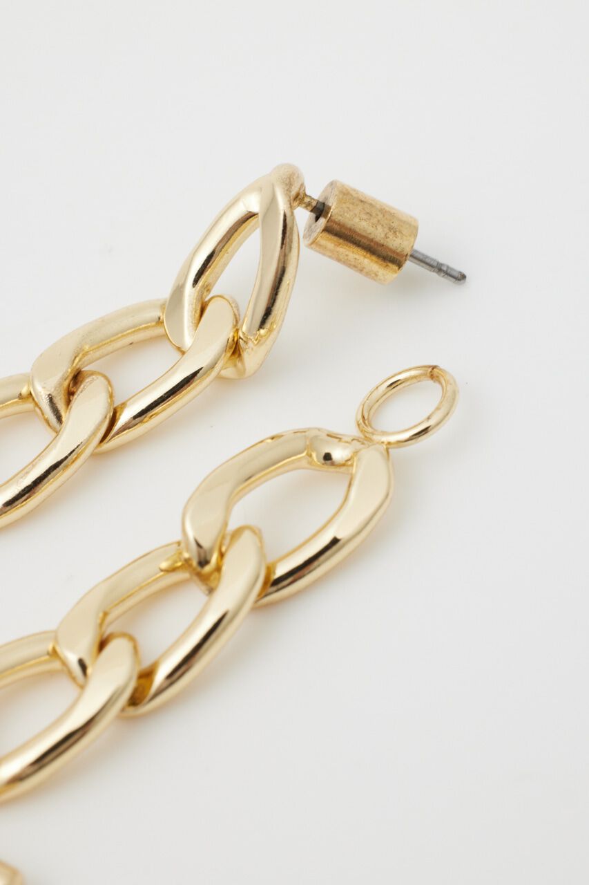 rienda「チェーンコンビデザインピアス」|ピアス|