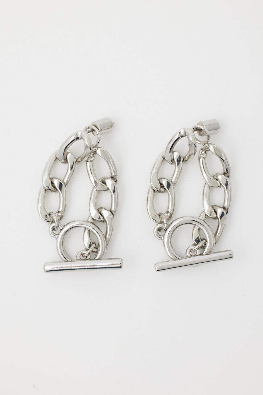 rienda「チェーンコンビデザインピアス」|ピアス|SLV