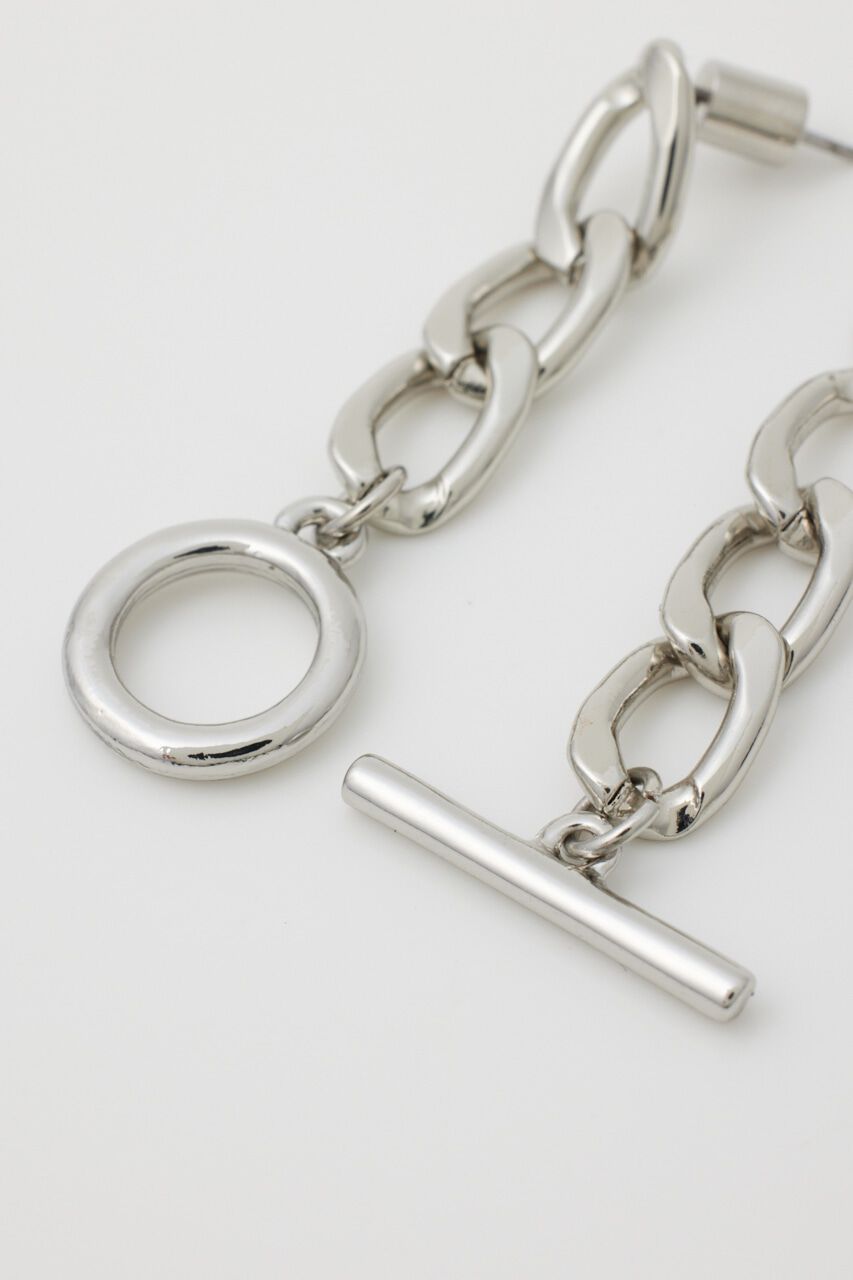 rienda「チェーンコンビデザインピアス」|ピアス|
