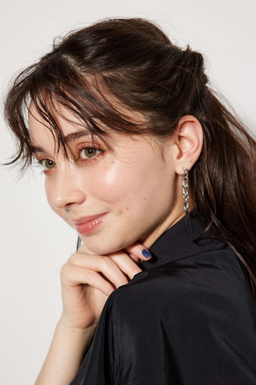 rienda「チェーンコンビデザインピアス」|ピアス|