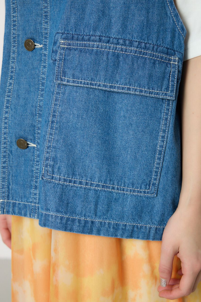 RODEO CROWNS「フリルショルダーベスト」|ダウンベスト・ベスト|