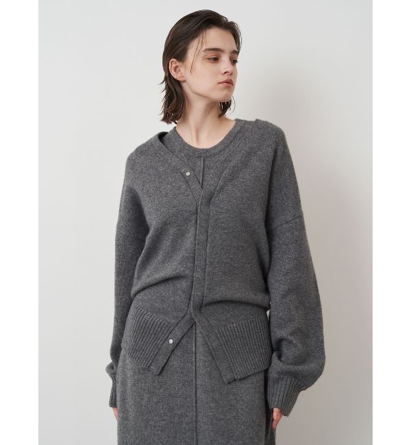 ELENDEEK「COMPRESSED WOOL CD」|カーディガン|