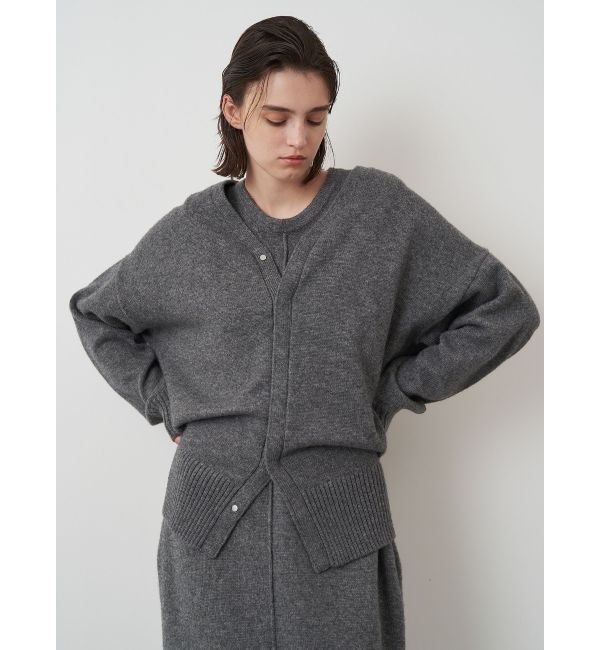 ELENDEEK「COMPRESSED WOOL CD」|カーディガン|