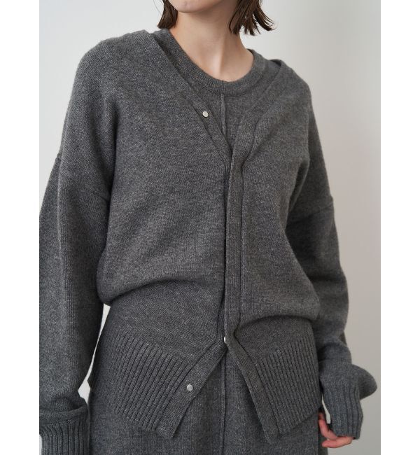 ELENDEEK「COMPRESSED WOOL CD」|カーディガン|