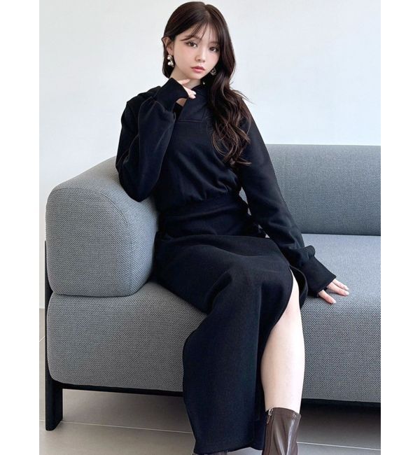 RESEXXY「スウェットフーディワンピース」|ワンピース|