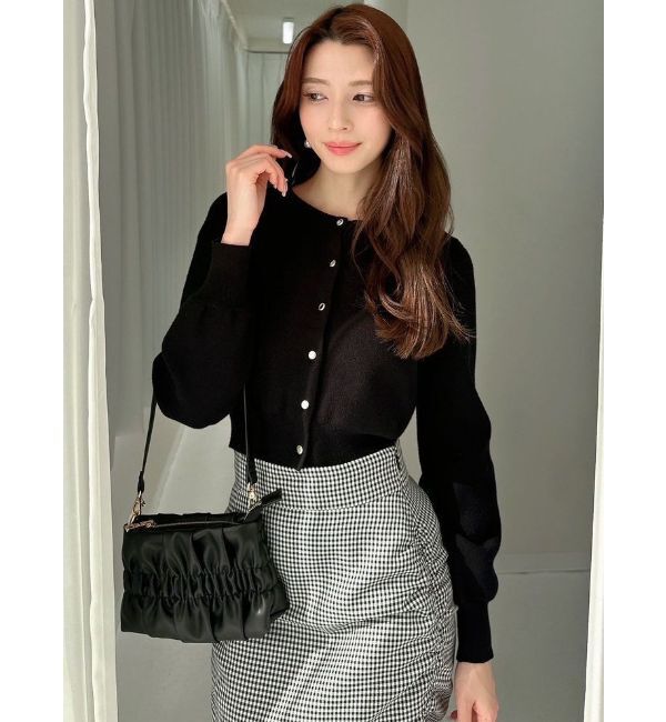 RESEXXY「メタリックギャザーバッグ」|ハンドバッグ|