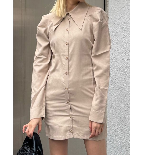 EMODA「ビッグカラーシャツワンピース」|ワンピース|