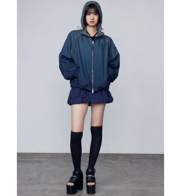 EMODA「ナイロンジップアップブルゾン」|ブルゾン・スタジャン|
