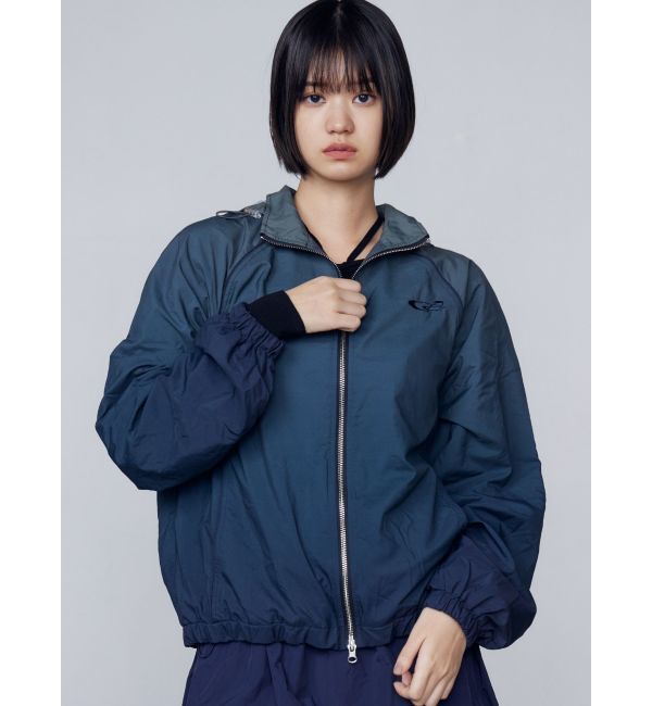 EMODA「ナイロンジップアップブルゾン」|ブルゾン・スタジャン|ネイビー