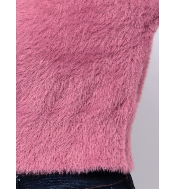 MERCURYDUO「ロングスリーブミニシャギーニットカーディガン」|カーディガン|