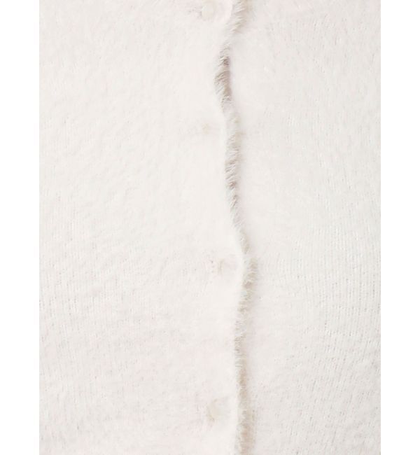 MERCURYDUO「ロングスリーブミニシャギーニットカーディガン」|カーディガン|