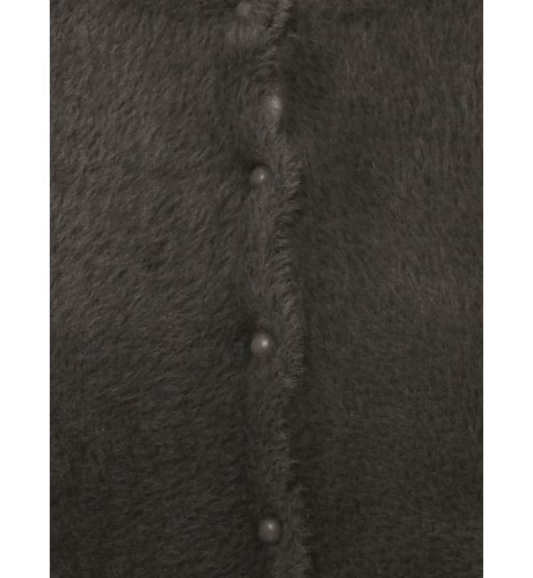 MERCURYDUO「ロングスリーブミニシャギーニットカーディガン」|カーディガン|