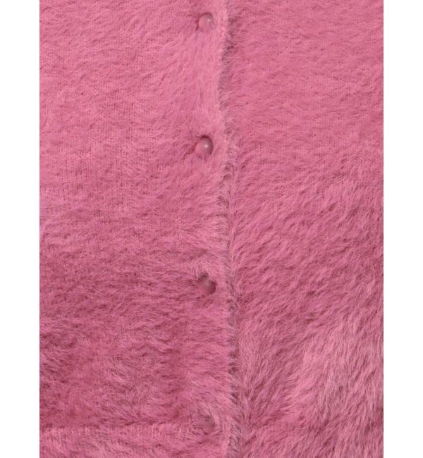 MERCURYDUO「ロングスリーブミニシャギーニットカーディガン」|カーディガン|