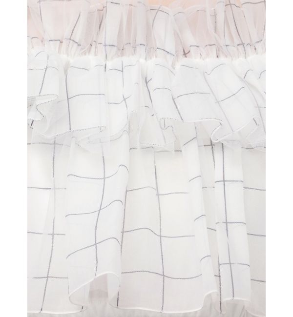 MERCURYDUO「チュールフリルトップス」|シャツ・ブラウス|