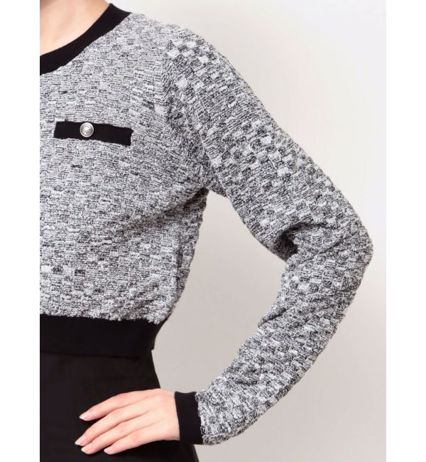 MERCURYDUO「ツィードニットカーデ」|カーディガン|