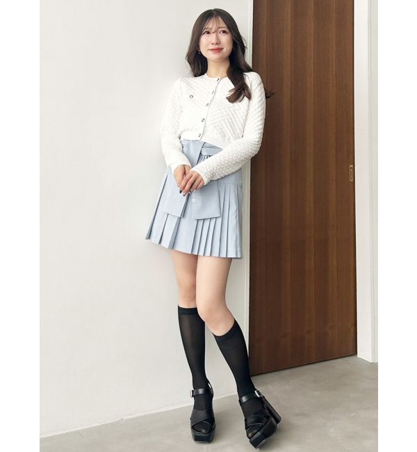 MERCURYDUO「ツィードニットカーデ」|カーディガン|