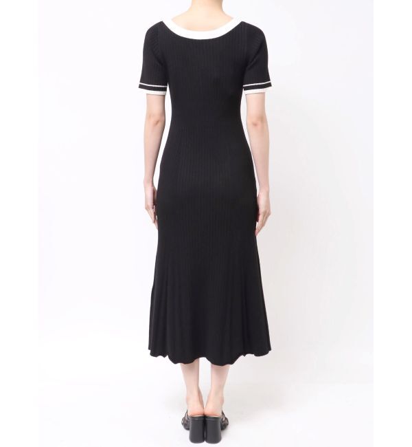 MERCURYDUO「バイカラーニットワンピース」|ワンピース|