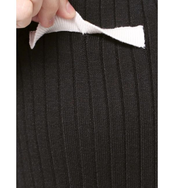 MERCURYDUO「バイカラーニットワンピース」|ワンピース|