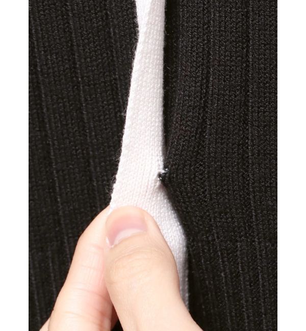 MERCURYDUO「バイカラーニットワンピース」|ワンピース|