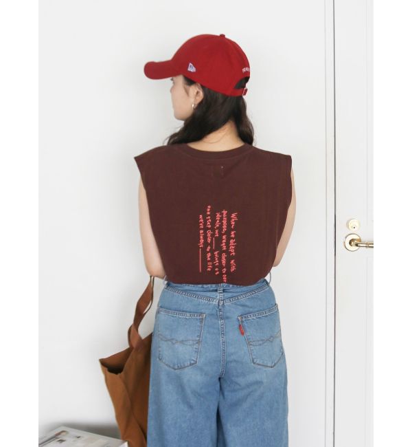 Ungrid「カラーエンブロイダリータンクトップ」|タンクトップ|