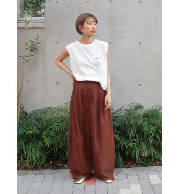 Ungrid「カラーエンブロイダリータンクトップ」|タンクトップ|