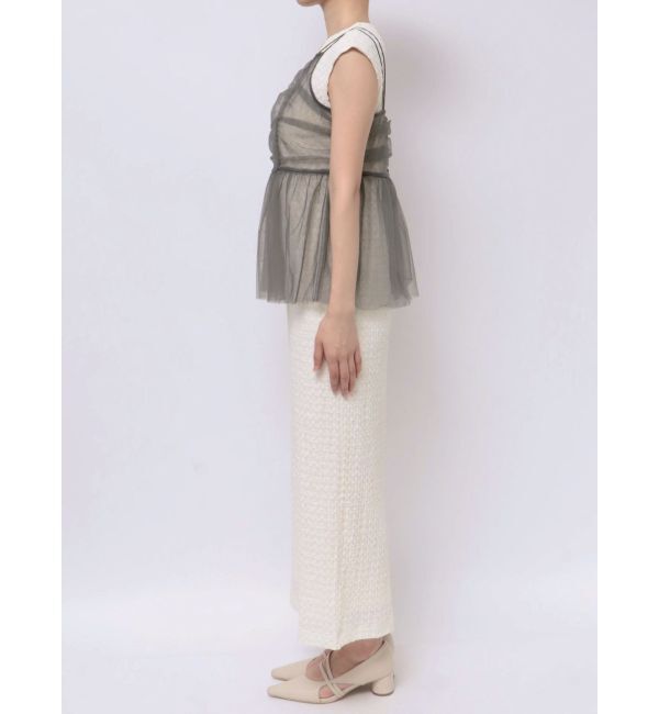 LAGUNAMOON「チュールペプラムセットカットワンピース」|ワンピース|