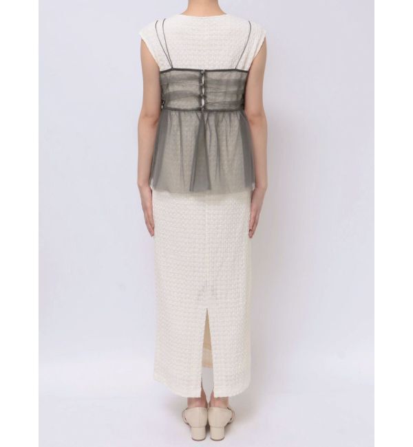 LAGUNAMOON「チュールペプラムセットカットワンピース」|ワンピース|