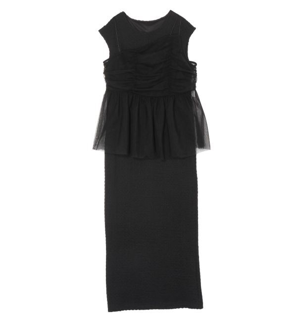 LAGUNAMOON「チュールペプラムセットカットワンピース」|ワンピース|