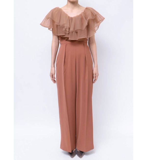 LAGUNAMOON「LADYチュールカラーベアパンツドレス」|ドレス|