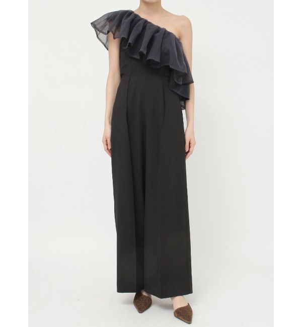 LAGUNAMOON「LADYチュールカラーベアパンツドレス」|ドレス|