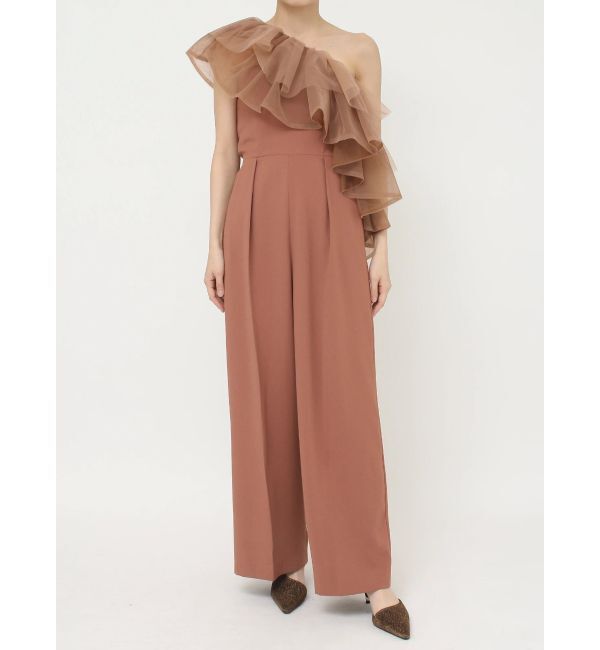 LAGUNAMOON「LADYチュールカラーベアパンツドレス」|ドレス|