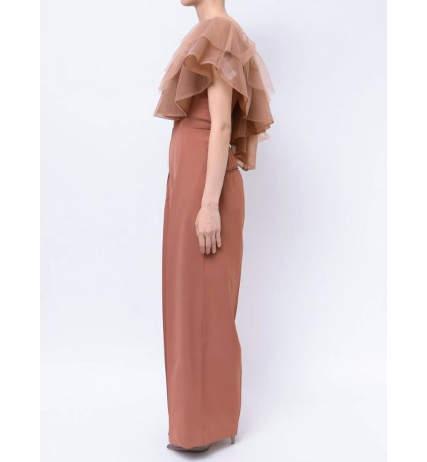 LAGUNAMOON「LADYチュールカラーベアパンツドレス」|ドレス|