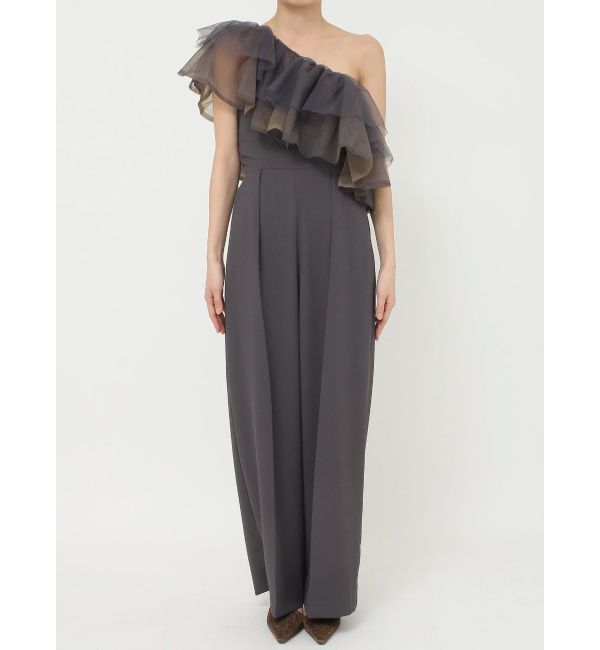 LAGUNAMOON「LADYチュールカラーベアパンツドレス」|ドレス|