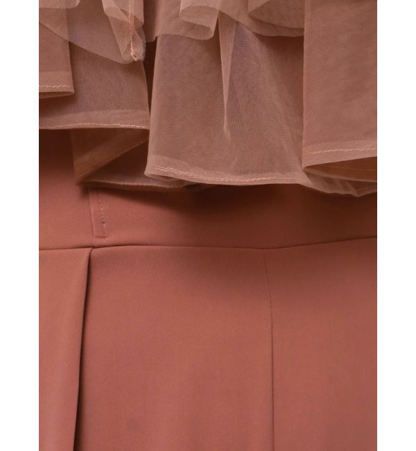 LAGUNAMOON「LADYチュールカラーベアパンツドレス」|ドレス|